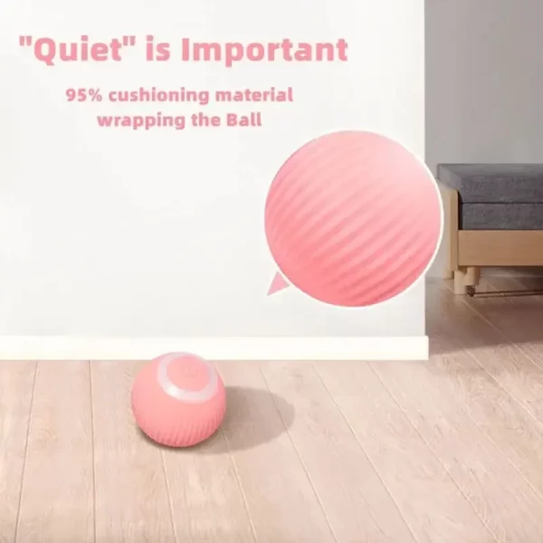 Bola Gato Brinquedo Elétrico Automático Rotação USB Interessante Gatinho Cão treinamento gato - Image 5